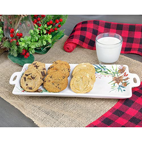 Fuente De Cerámica De Navidad Vegetación De Auldhome;...