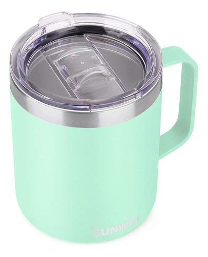 Sunwill Taza De Café Con Asa, 14oz Aislado Aj Inoxidable