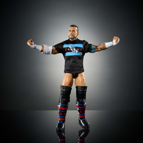 Boneco De Ação Mattel Wwe Elite Cm Punk Series #115 15cm