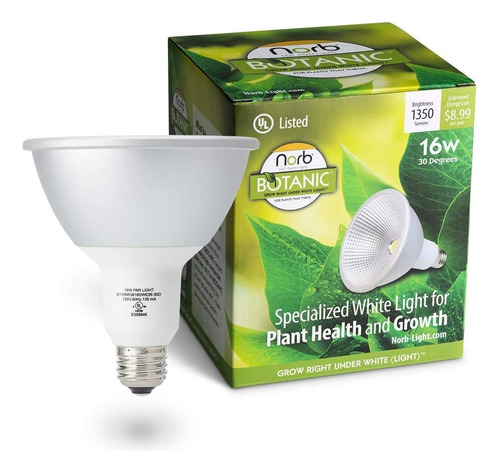 Norbbotanic Premium Led Crece Luz, Bombilla Par38 De Espectr