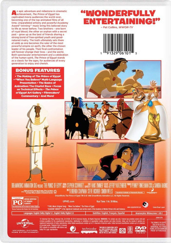 El Principe De Egipto Pelicula Importada Dvd