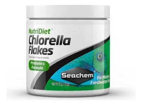 Ração Seachem Nutridiet Chlorella Flakes 15g Spirulina