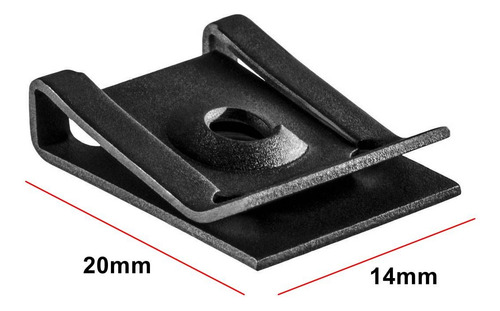10 Chaveta Grapa Tirafondo Autorroscante #6 Corta (20x14mm)