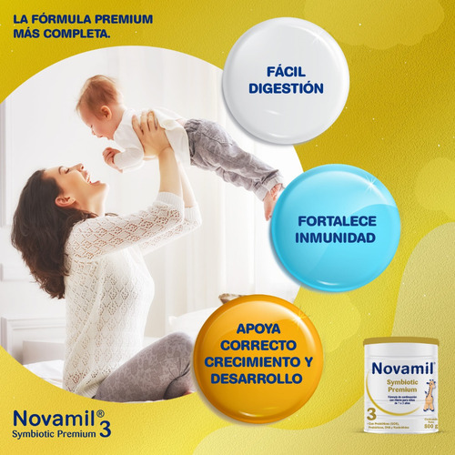 Novamil Symbiotic Premium 3 Fórmula Láctea 800g.