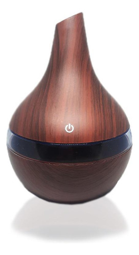 Humidificador ultrasónico USB con LED que cambia el color de la madera