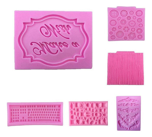 Alta Calidad Teclado De Silicona Fondant Cake Decorating