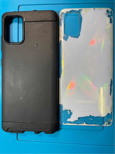 Tapa Trasera + Funda Silicona Samsung A51