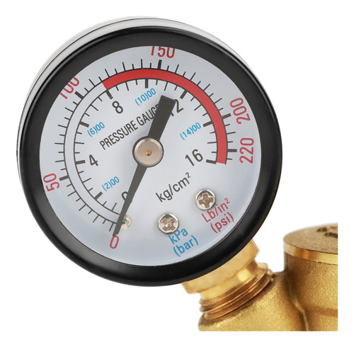 Regulador Reductor De Presión De Agua Ajustable Latón Dn25