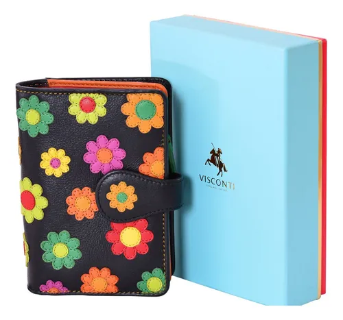 Visconti Spanish Ds-82 - Billetera Para Mujer, Diseno Floral