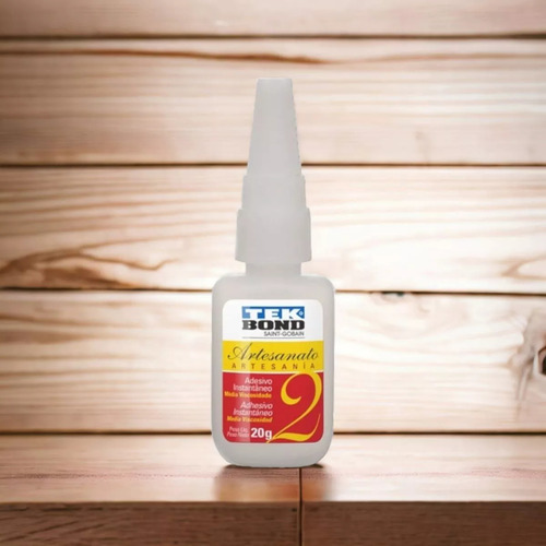 Kit Com 10 Colas Instantâneas Tekbond 20g Artesanato N°3 Cor Transparente