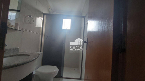 Imagem 11 de 30 de Vista Para O Mar! Mobiliado! Apartamento Com 2 Dormitórios À Venda, 85 M² Por R$ 435.000 - Vila Guilhermina - Praia Grande/sp - Ap4494