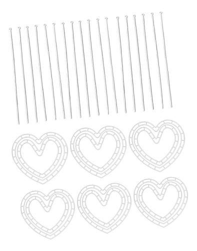 Marco Para Hacer Coronas Florales, 6x Corazón Pequeño