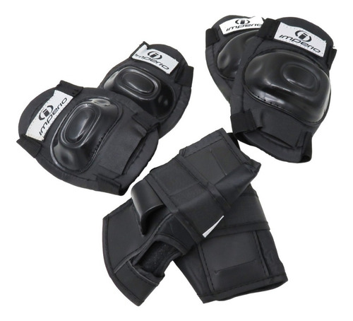 Casco Infantil Con Guantes, Coderas Y Rodilleras Naranja Ajustable