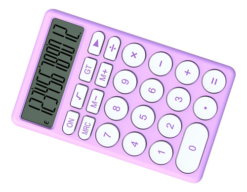 Calculadora Pequeña Violeta Con Dibujos Animados, Portátil M