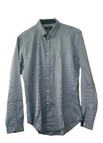 Camisa azul marino hombre zara sale