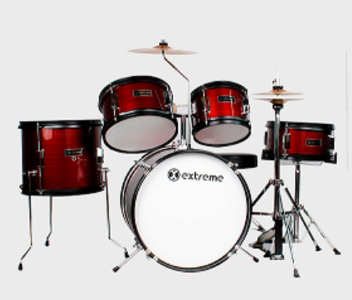 Bateria Junior Extreme Exbt050  5 Pzs Junior Marron Rayado