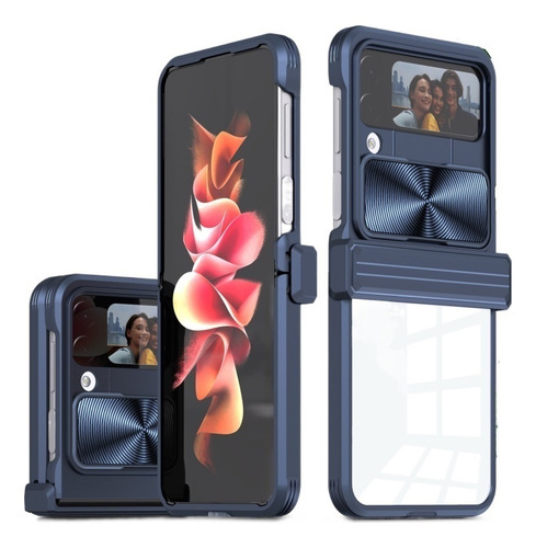 Funda Para Galaxy Z Flip 4 Bisagras Y Protección Cámara