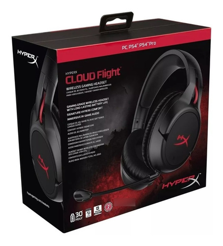 Imagen 5 de 7 de Auricular Hyperx Cloud Flight Headset Wireless Ps4 Pc Oferta