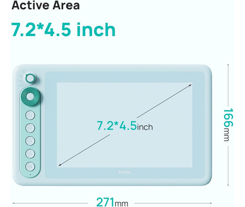 Tableta De Dibujo Parblo Intangbo X7, Tabletas Gráficas De X