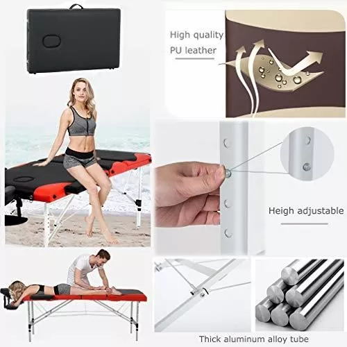Tercera imagen para búsqueda de camilla para masajes portatil aluminio