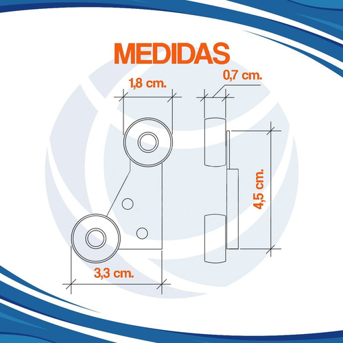Kit Rueda 4 Patin 4 Placard Puerta Corredizo Greenway