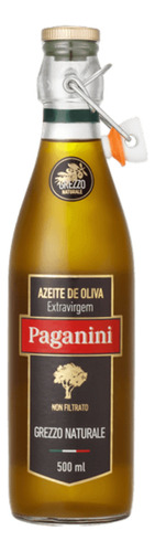 Azeite de Oliva Extra Virgem Grezzo Naturale Italiano Paganini Vidro 500ml