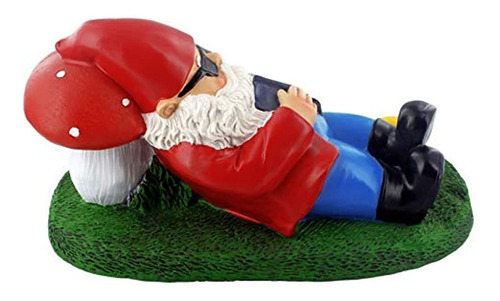 Imagen 2 de 5 de Gnometastic Retirado Y Amandolo Estatua De Gnomo De Jardin