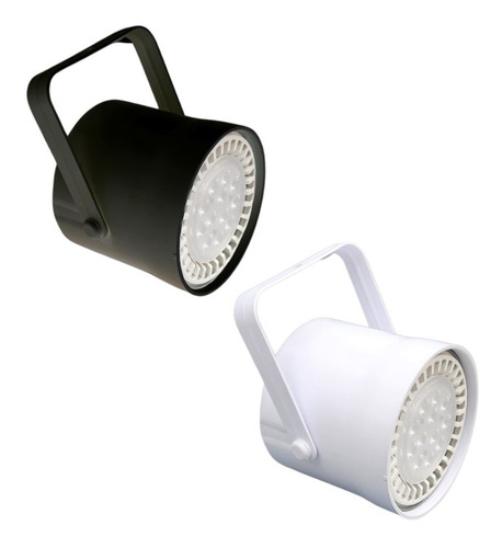 Spot Tacho Pvc Blanco Negro Ar111 Led 11w 12w Frio O Calido