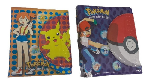Carpeta Escolar 3 Aros 3x40 Pm Pokemon Solapa Retro Vintage