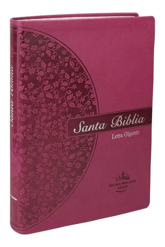 Biblia Reina Valera 1960 Letra Gigante Rosa Flores Pjr