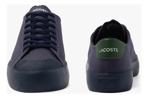 Tenis Casuales Lacoste Original Azul Para Hombre