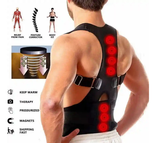 Corrector Postural De Espalda Y Cintura Neoprene Unisex