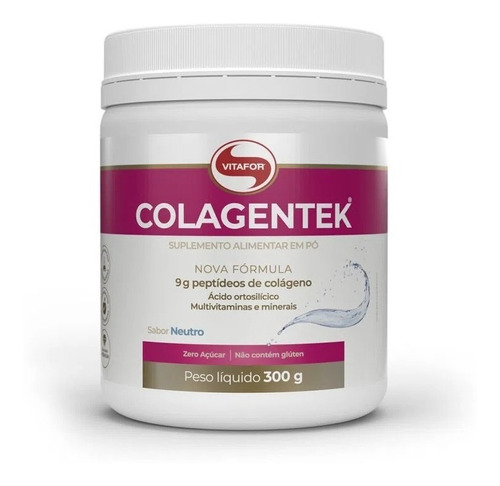 Colagentek Colágeno Em Pó - 300g Neutro - Vitafor