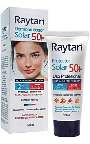 Bloqueador Solar Raytan (50+) 200 Ml - Dermoprotector