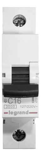 Rx3 Disjuntor 16a Unipolar 3000a Curva C 419537 Legrand