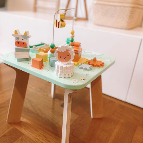 Mesa De Atividades Fazendinha De Madeira