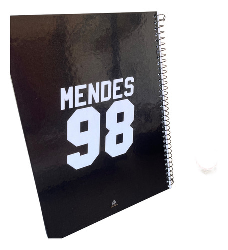 Caderno Shawn Mendes Uma Matéria A4 Preto