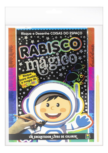 Rabisco Mágico: Coisas do Espaço, de Brijbasi Art Press Ltd. Editora Todolivro Distribuidora Ltda., capa mole em português, 2021