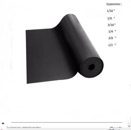 Neopreno En Laminas De 1/16 , 1/8 , 3/16 , 1/4 , 3/8 Y 1/2