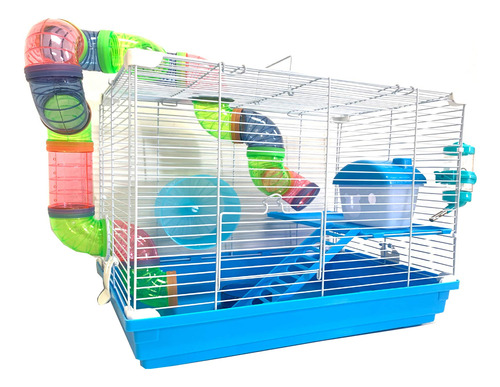 2 Niveles Habitat Hamster Home Rodent Gerbil Mouse Ratón R.