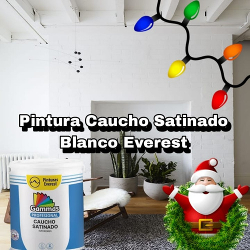 Galón Caucho Satinado Blanco Everest 