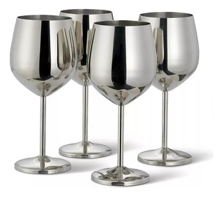 Copa De Vino De Acero Inoxidable Copa De Vino Tinto 4pcs