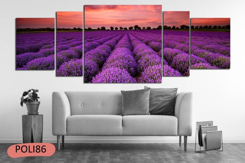 Imagen 3 de 10 de Cuadros Polipticos Paisajes Y Decorativos 160x60 Tela Lienzo