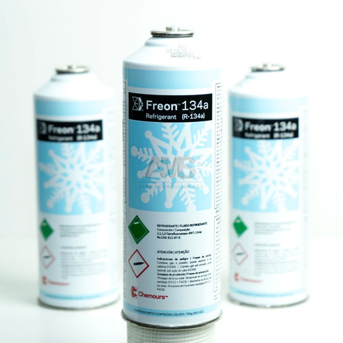 Lata Refrigerante Freon 134a 750 Gr