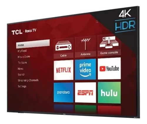 Television Tcl 75s421 75 Led 4k Roku Sin Bases + Soporte (Reacondicionado)