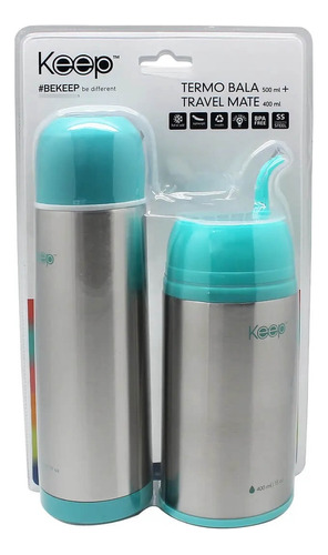 Set Mate Travel 400ml + Termo Bala 500ml Keep