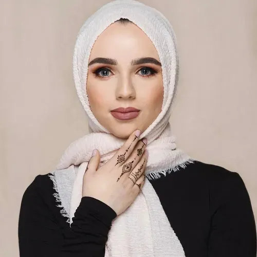 Crinkle Scarf Casual Cotton Linen Headscarf For Women