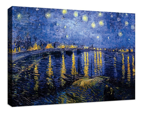 Cuadro Canvas La Noche Estrellada Sobre El Ródanovan Gogh