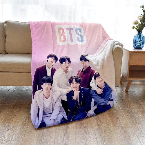 Bts Merchandise Kpop Manta | Bts Merch Fuzzy Manta De Forro 