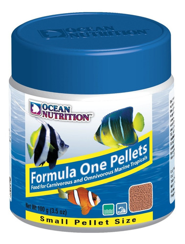 Imagen 1 de 1 de Alimento Para Peces Ocean Nutrition Formula One Pellets Pequeños 100g